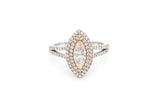 Marquise Diamond Two-Tone Ring