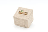 Pear Cut Green Sapphire Ring