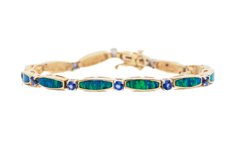 Opal and Tanzanite Bracelet