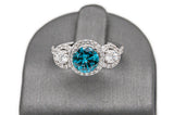 Blue Diamond Ring